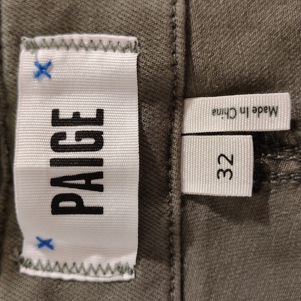 PAIGE Carly Wide Leg Cargo Pocket Jeans – Vintage Ivy Green, Size 32 (10-12) - Picture 7 of 16